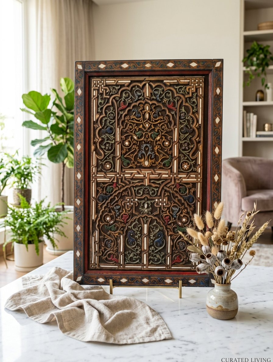 Porte-fenêtre décorative